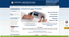 Desktop Screenshot of iontophorese.de