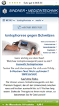 Mobile Screenshot of iontophorese.de
